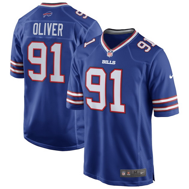 mens nike ed oliver royal buffalo bills team game player jersey